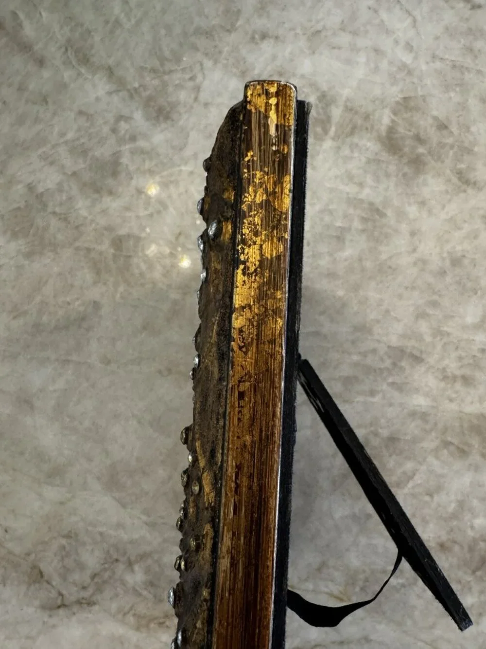 Picture Frames Brown Gold Bedazzled 6.5